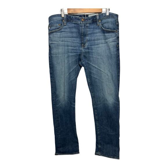 AG Adriano Goldschmied Men Jeans 38 Blue Denim The Graduate Tailored Leg
